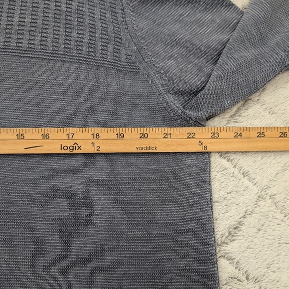 Tommy Bahama Sweater Mens XL Gray ¼ Zip Pullover Knit Cotton Casual Beach - Picture 4 of 9